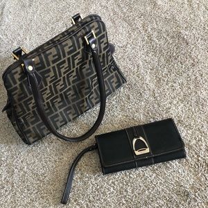 Fendi purse with complimentary Chaps wallet